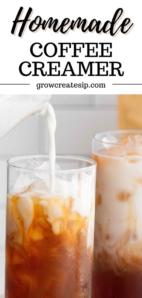 Our healthy Homemade Coffee Creamer is both budget-friendly and nutritious. It's time to savor all the flavors: pumpkin spice, caramel, chocolate, French vanilla and more! When you make your own creamer at home, the flavor options are endless. It's time to let your imagination run wild with these DIY coffee cream ideas! Homemade Creamer For Coffee Healthy, Make Your Own Creamer, Healthy Homemade Coffee Creamer, Make Your Own Coffee Creamer, Homemade Vanilla Creamer, Almond Milk Coffee Creamer, Homemade Coffee Creamer Recipe, Healthy Coffee Creamer, Diy Coffee Creamer