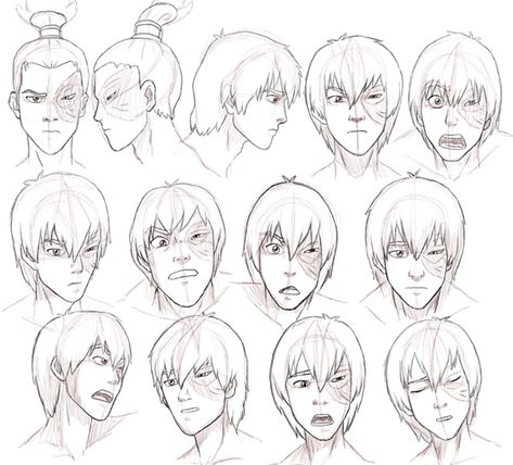 Zuko Expressions Study #characterdesign #avatarthelastairbender #nylak Expressions Study, Avatar Zuko, 얼굴 그리기, Avatar The Last Airbender Art, Avatar Characters, Avatar Airbender, 캐릭터 드로잉, Drawing Expressions, Avatar Aang