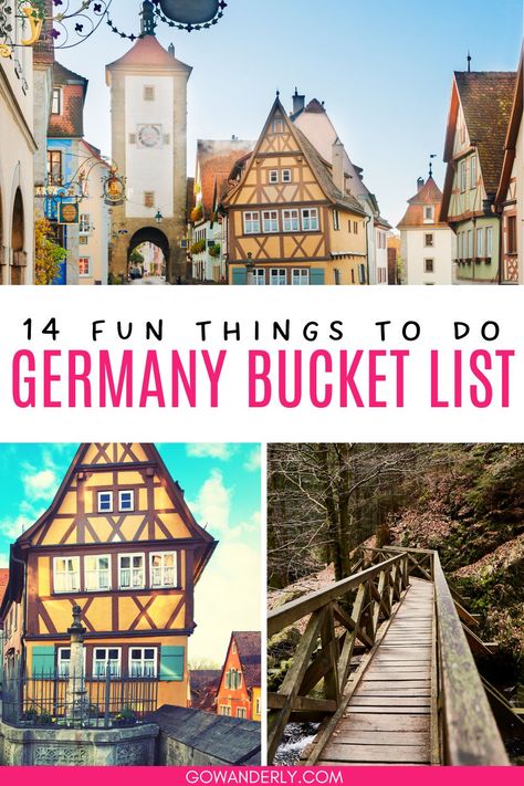 Find top attractions and activities for an unforgettable first trip to Germany. Visit Germany Bucket List, Must See In Germany, Western Europe Travel, Germany Itinerary 10 Days, Germany Things To Do, Germany Itinerary 1 Week, Where To Go In Germany, Bavaria Germany Travel, What To Do In Germany