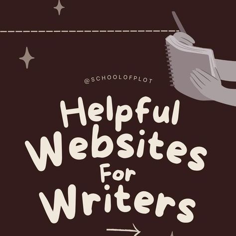 Website To Write A Book, Best Websites For Writers, Helpful Websites For Writers, School Of Plot, Website For Writers, Websites For Writers, Plot Writing, Character Introduction, Helpful Websites