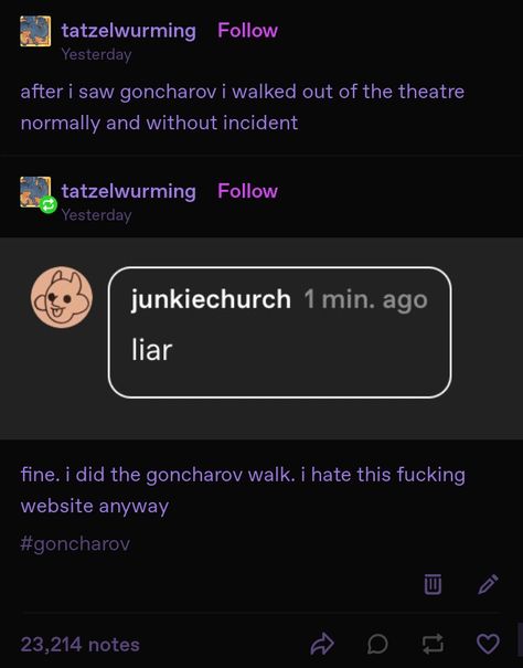 Goncharov 1973 Fanart, Goncharov 1973, Tumbler Posts, Text Posts, Tumblr Funny, Tumblr Posts, Funny Posts, Really Funny, Dumb And Dumber