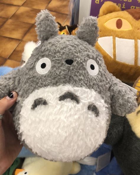 grey soft totoro plushie Totoro Plush, Studio Ghibli Art, Birthday List, My Neighbor Totoro, Cute Stuffed Animals, Birthday Wishlist, Cute Toys, Cute Plush, Studio Ghibli