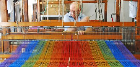 Veteran weaver John Heena in action at Studio Donegal in Ireland Ardara Donegal, Donegal Ireland, Wild Atlantic Way, Shop Interiors, Tourist Attraction, Master Class, The Wild, Hand Woven, Behind The Scenes