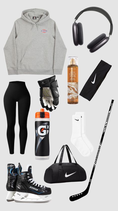 Athletic Wear Outfits, Ice Hockey Girls, Skate Outfit, Hockey Outfits, Hockey Boards, Hockey Pictures, Ice Skating Outfit, Hockey Girl, Hockey Season