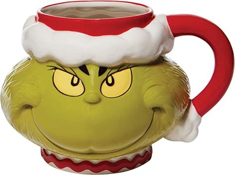 Grinch Mug, Grinch Santa, Grinch Party, Holiday Mug, Paper Store, Collections Etc, Santa Face, Color Cafe, Dept 56