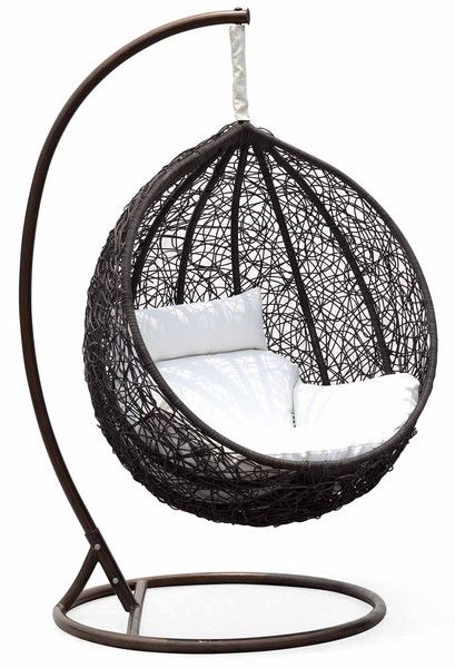 Ceri Synethic Wicker Outdoor Swing Chair – Model - CW003BK – Chans ... Swing Chair Outdoor, Hanging Egg Chair, Outdoor Wicker Furniture, Swing Chair, Outdoor Swing, King Comforter Sets, Hammock Chair, Outdoor Wicker, King Comforter