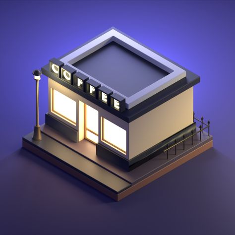 3d Low Poly Environment, Low Poly Art 3d, Blender Isometric, Architecture Drawing Art Buildings, Blender Architecture, Blender Ideas, Blender Art, Blender Scene, Art Buildings