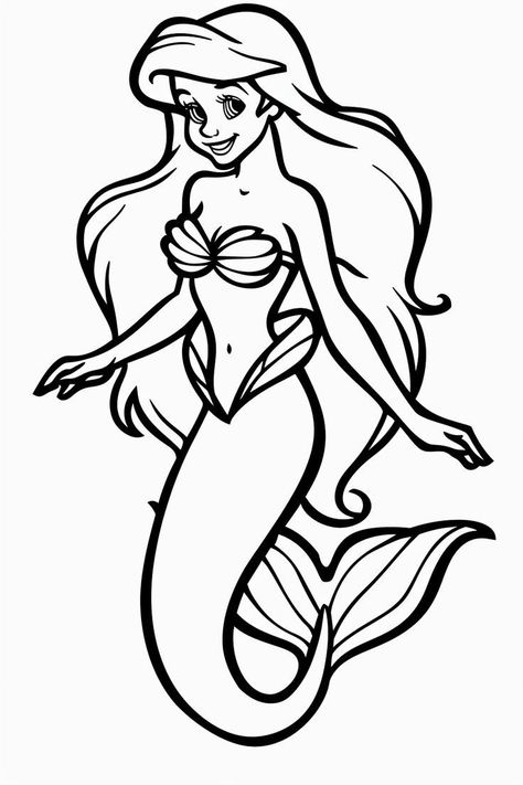 The Little Mermaid Coloring Pages, Little Mermaid Coloring Pages, Ariel Tattoo, Nemo Coloring Pages, Ariel Coloring Pages, Ariel Pictures, Minnie Mouse Coloring Pages, Sea Plants, Animal Categories