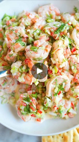 Facebook Mexican Street Corn Salad Recipe, Inspired Taste, Shrimp Salad Recipe, Prawn Salad, Cooked Shrimp, Shrimp Salad Recipes, Seafood Entrees, Fresh Salad Recipes, Seafood Salad