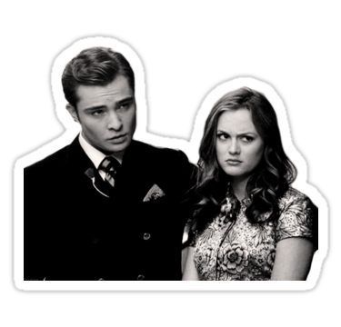 Gossip Girl Fashion Blair, Gossip Girl Blair, Chuck And Blair, Cute Laptop Stickers, Chuck Bass, Blair Waldorf, Girl Stickers, Cool Stickers, Aesthetic Stickers