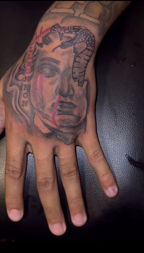 Money Arm Tattoos Men's, Man Hand Tattoo Design, Angle Hand Tattoo, Money Chaser Tattoos, Hand Tattoos Men Ideas, Boy Hand Tattoos, Hand To Forearm Tattoo, Cloud Hand Tattoo, Hand Tat Ideas