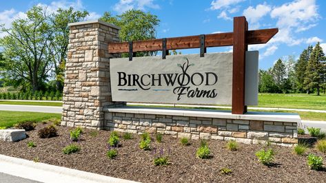 Farm Signs Entrance, Neighborhood Entrance, Neighborhood Ideas, Landscaping Entrance, Subdivision Entrance, Neighborhood Signs, Monument Signage, Entrance Signs, Business Signs Outdoor