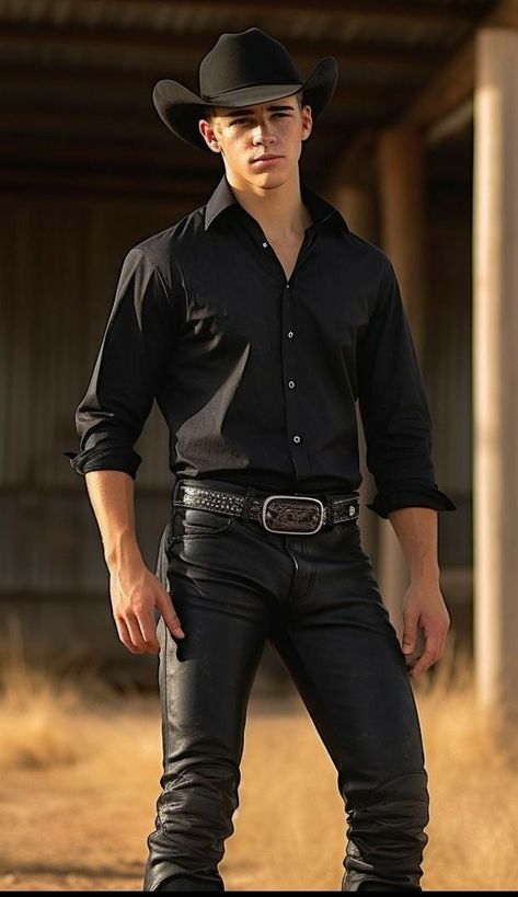 Cowboy Aesthetic Men, Guys Hoco Outfit, Cowboy Men Outfit, Muscles Man, Country Outfits For Men, Cowboy Outfit Men, Wrangler Butts, Cowboy Outfit For Men, Men's Leather Style