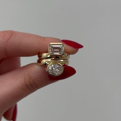 Shahla Karimi on Instagram: "We have been loving Bezel Set Engagement Rings lately.. What do you think? #diamonds #engaged #engagementring #bezel" Shahla Karimi, Bezel Set Engagement Rings, Set Engagement Rings, Bezel Set Engagement Ring, Half Bezel, Bezel Set Ring, Dream Engagement, Dream Engagement Rings, Set Ring