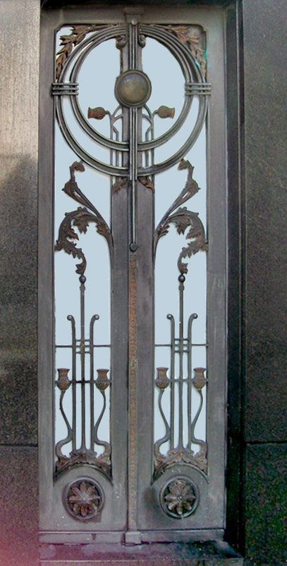 Art Deco Entrance - Modern Art Iron Doors & Gates - HRD332 Art Deco Entrance, Art Deco Doors, Arte Art Deco, Az Factory, Art Deco Door, Entrance Modern, Art Nouveau Architecture, Cool Doors, Lan Can