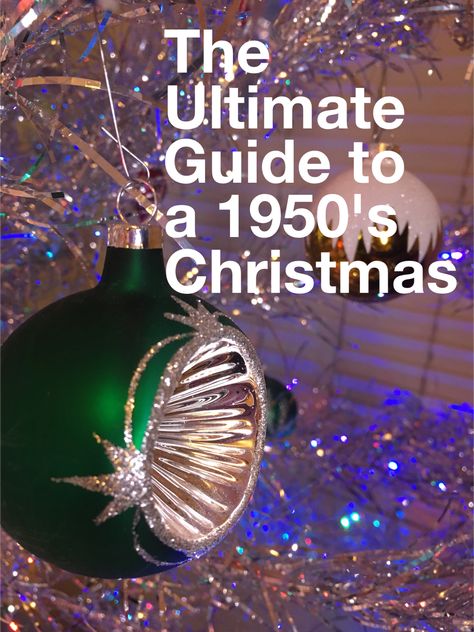 Mid Century Mod Christmas Decor, Natal, Decorating With Vintage Christmas Ornaments, Vintage 50s Christmas Decor, 1950 Christmas Tree, Christmas Through The Decades, Vintage Christmas Decorations 1950s Diy, Mid Century Modern Christmas Tree Ideas, Vintage Holiday Decor 1950s Christmas