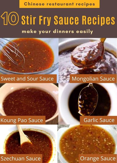 Stir Fry Sauces, Spicy Stir Fry Sauce, Chinese Stir Fry Sauce, Homemade Stir Fry Sauce, Homemade Stir Fry, Homemade Chinese Food, Meals Dinner, Chinese Stir Fry, Homemade Sauce Recipes