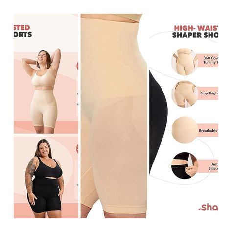 90% Nylon, 10% Spandex
Pull-On closure
Machine Wash
FOR ALL SHAPES & SIZES
COMFORTABLE & DURABLE
ANTI-SLIP TECHNOLOGY
WAIST, THIGH & BACK COVERAGE
MACHINE WASHABLE Shapewear Shorts, Shapewear For Women, Dress Amazon, Women's Shapewear, Body Shaper, Body Shapers, Shapewear, Shoes Accessories, High Waisted