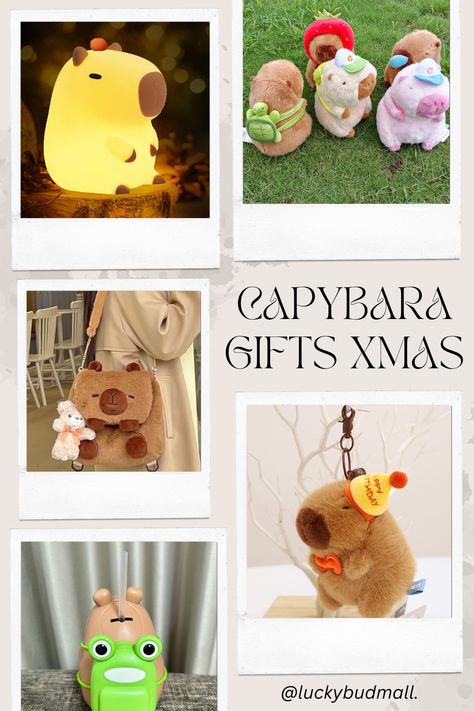 Welcome to our ultimate guide to capybara-themed gifts! Whether you're a capybara enthusiast yourself or searching for the perfect Christmas gift for friends and family, our list has got you covered. Each quirky and adorable item will bring a smile to any capybara lover's face. Christmas Gift For Friends, Christmas Present Ideas, Present Ideas, Themed Gifts, The Perfect Christmas, Christmas Gifts For Friends, Christmas Present, Perfect Christmas Gifts, Perfect Christmas