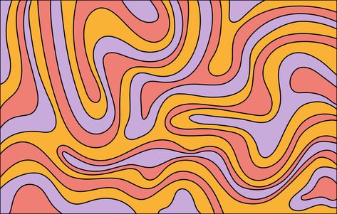 Retro Horizontal Wallpaper, Retro Wallpaper Horizontal, Groovy Laptop Wallpaper, Groovy Desktop Wallpaper, Groovy Computer Wallpaper, Yellow Submarine Art, Windows Wallpaper, Vibes Art, Yellow Submarine