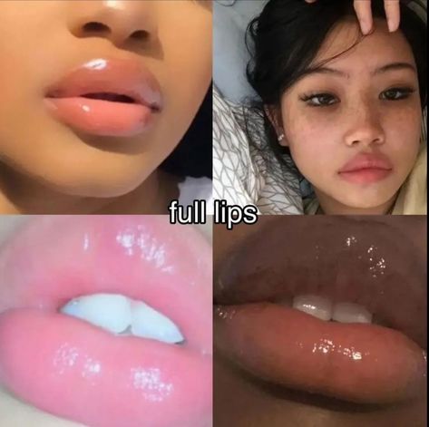 Full lips Types Of Lips Shape, Trashy Y2k Aesthetic, Model Beauty Secrets, Lip Types, Weirdcore Aesthetic, Face Features, Diy Lip Gloss, Brown Skin Makeup, Victoria Secret Makeup