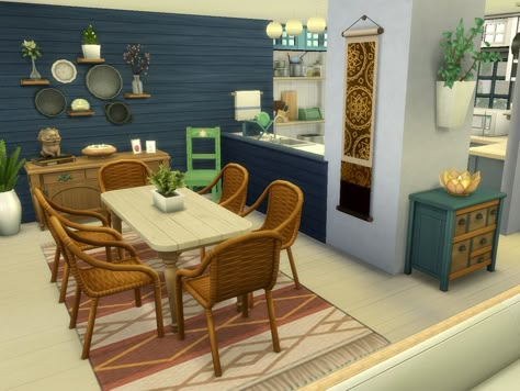 Sims 4 Kitchen Cabinets, Sims Rooms, Sims 4 Room, Lotes The Sims 4, Sims 4 Interior, Sims Interior, Sims Room, Sims 4 Inspiration, Sims 4 House Ideas