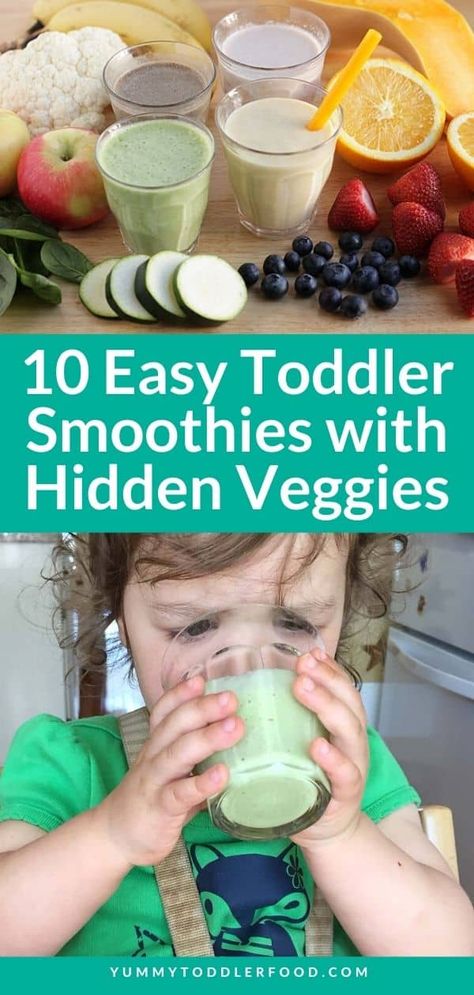 Toddler Puree Recipes, Healthy Smoothies For Toddlers, Toddler Smoothies Picky Eaters, Toddler Smoothie Recipes, Constipation Smoothie, Baby Smoothies, Blw Recipes, Toddler Smoothies, Veggie Smoothies