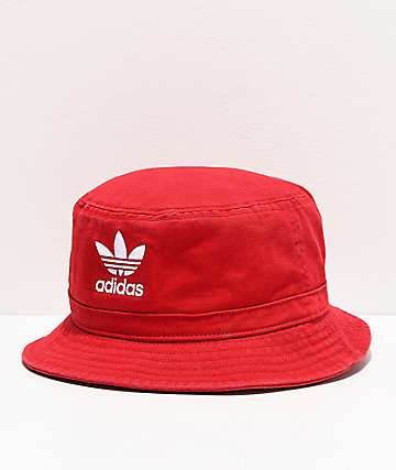 Cute Bucket Hats, Adidas Bucket Hat, Red Bucket Hat, Camo Bucket Hat, Bucket Hat Fits, Streetwear Hats, Bucket Hat Fashion, Kangol Hats