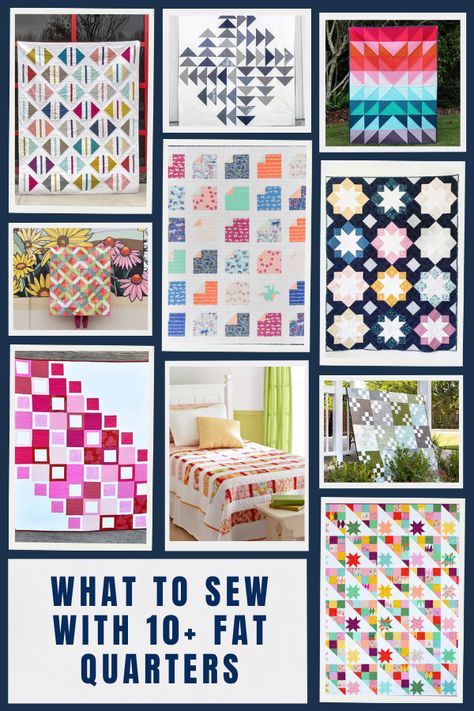 What to Make with 10+ Fat Quarters - Sewing With Scraps Origami Quilt Patterns, Fat Quarter Quilt Patterns, Sewing With Scraps, Fat Quarter Sewing Projects, Scarf Sewing Pattern, Origami Quilt, Fat Quarter Quilt Pattern, Fabric Flower Bouquet, Fat Quarter Projects