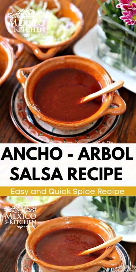 Ancho Salsa, Mexican Bites, Ancho Peppers, Authentic Mexican Salsa Recipe, Spicy Sauces, Mexican Salsa Recipes, Salsa Salsa, Recetas Puertorriqueñas, Easy Salsa Recipe