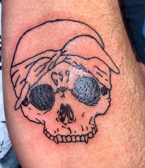 Uicideboy Tattoos, G*59 Tattoo, Sui̇ci̇deboys Tattoos Ideas, Sui̇ci̇deboys Tattoos, Sb Tattoos, G59 Tattoos, Self Tattoo, Stick Poke, Skull Sketch