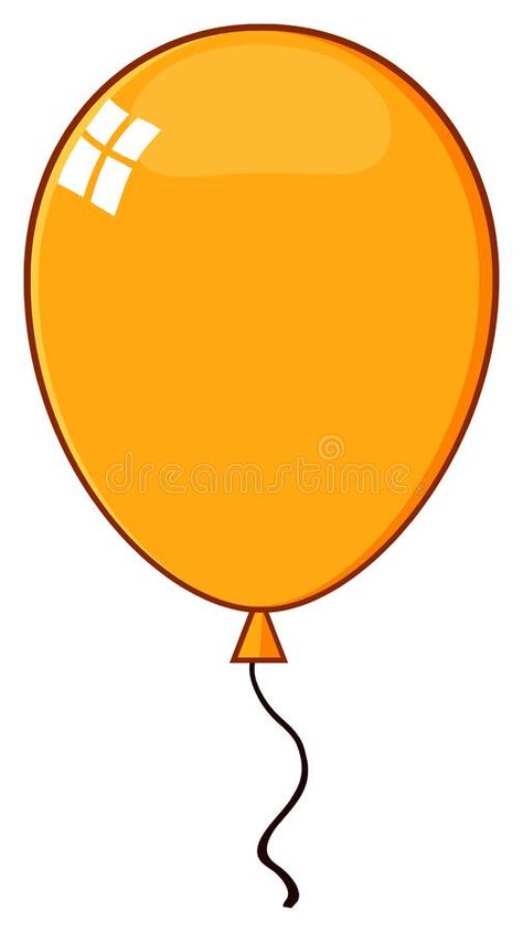 Ballon Images, Cartoon Balloons, Birthday Balloons Clipart, Balloon Vector, Birthday Board Classroom, Balloon Colors, Orange Vector, Balloon Template, Paper Balloon