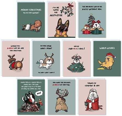 Sarcastic Christmas Cards, Dog Xmas Cards, Dog Holiday Cards, Sarcastic Christmas, Dog Xmas, Xmas Greetings, Dog Christmas Card, Dogs Funny, Funny Holiday