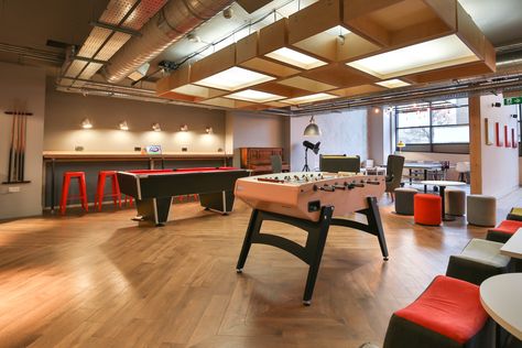 Common Room at iQ Leeds #leeds #student #accomodation #funandgames Student Accomodation, Study Cafe, Youth Room, Student House, Student Accommodation, Common Room, Workspace Design, Game Room Design, Teen Room