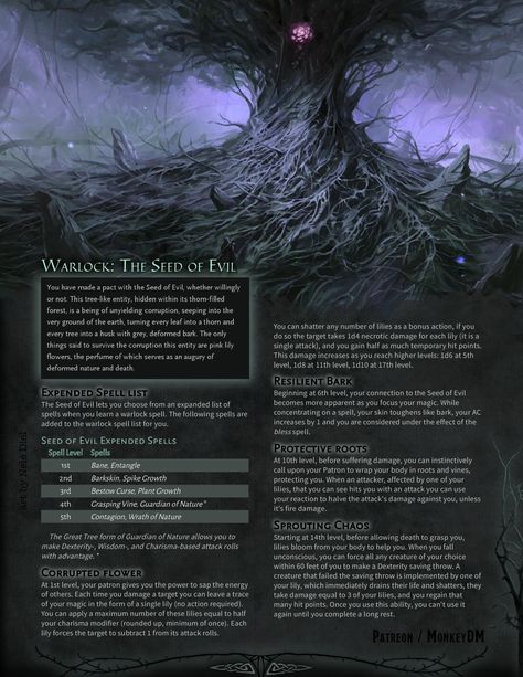 List Of Spells, Dnd Objects, Warlock Patron, Warlock Dnd, Dungeons And Dragons Rules, Dnd Stats, D D Classes, Dnd Items, Dnd Classes