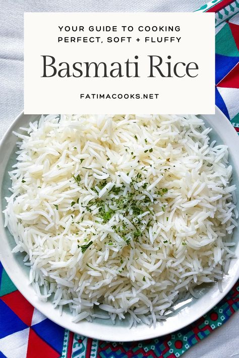 The ultimate guide to cooking basmati rice RIGHT every single time + tips, tricks and recipe! Rice In A Rice Cooker, Basmati Rice Recipes, The Best Rice, Family Breakfast Recipes, Best Rice, Cooking Basmati Rice, Pilaf Recipes, Boiling Pasta, Savory Rice