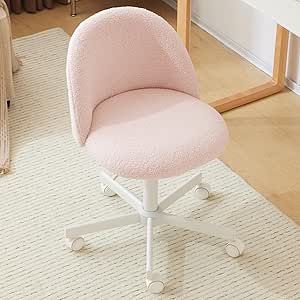 Small Office Chair, Desk Chair Comfy, Cute Desk Chair, Chair Comfy, Girl Desk, Rolling Chair, Vanity Chair, Cute Desk, Home Office Bedroom