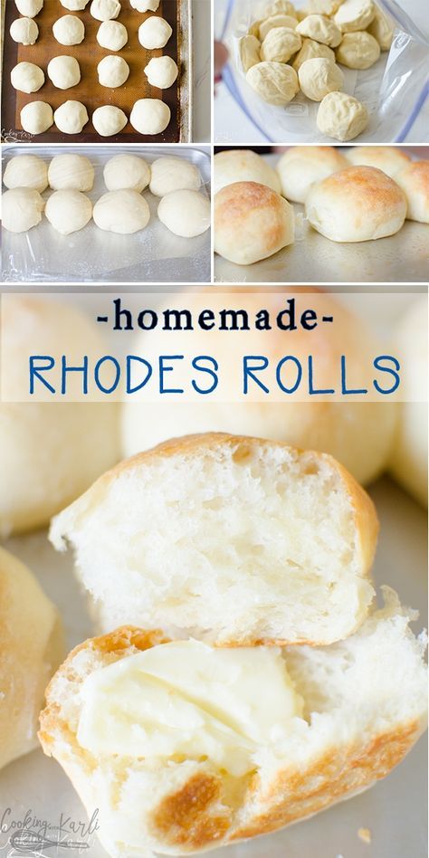 Rhodes Rolls Recipes, Homemade Yeast Rolls, Rhodes Rolls, Frozen Dinner Rolls, Frozen Dinner, Simple Bread, Cooking With Karli, Frozen Rolls, Homemade Rolls