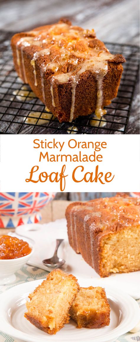 English Cake Recipe, Easy Loaf Cake, Orange Marmalade Cake, British Tea Time, Marmalade Cake, Seville Orange Marmalade, Seville Orange, Tea Loaf, Loaf Cake Recipes