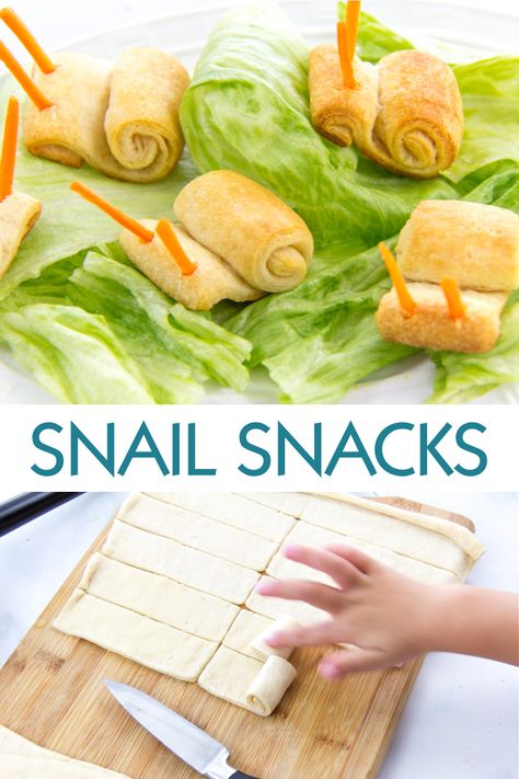 Super Cute Snail Snacks For Kids • Kids Activities Blog Finger Foods For Party Kids, Themed Snacks, Birthday Party Snacks For Kids, Snail Party Ideas, Snail Themed Food, Insect Party Food, Insect Snacks For Kids, Snail Food Ideas, Bug Themed Party Food