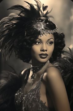 1930s Fashion Black Women, Harlem Nights Photo Shoot, Roaring 20s Black Women, 1920s Theme Photoshoot, Vintage Glamour Makeup, 1920s Hair Black Women, 20s Vamp, 1920s Black Hairstyles, 1920s African American Hair