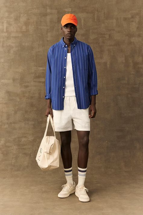 Les Deux launch Spring 25 A Union of Contrasts | Hypebeast Summer Loafers, Mediterranean Aesthetic, Brand Magazine, Mens Fashion Summer, Fashion Socks, White Sock, Lifestyle Brands, Summer Looks, Mens Summer