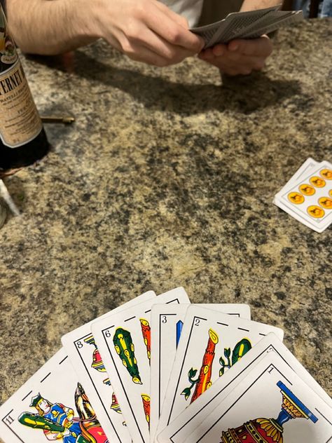 Board games aesthetic, Spanish-suited cards. Game night. Card Playing Aesthetic, Playing Card Games Aesthetic, Card Games Aesthetic, Board Games Aesthetic, Playing Cards Aesthetic, Spanish Playing Cards, Spanish Summer, Mediterranean Vibes, Games Aesthetic