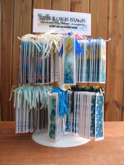 Craft Fair Stand Ideas, Bookmark Vendor Display, How To Display Bookmarks At Craft Show, Book Sale Table Display Ideas, Craft Fair Stationery Display, Book Stall Display Ideas, Book Mark Display, How To Display Bookmarks For Sale, Bookmark Display Ideas Craft Fairs