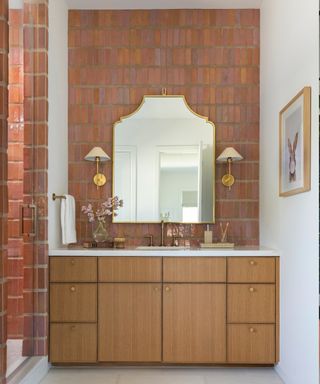 This interior designer gave Zellige tiles a 2024 update – and the unexpected trick is lots of grout Zellige Tile Bathroom, Shower Alcove, Dark Grout, Monochrome Bathroom, Zellige Tiles, Bright Bathroom, Tub Surround, Backsplash Designs, Zellige Tile