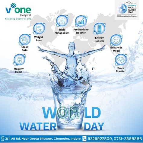 #worldwaterday #water #AcceleratingChange #Copper #WaterisLife #worldwaterday2023 #water #savewater #waterday #nature #drinkingwater #waterislife #Vonehospital #Multispecialityhospital #Hospitals #indore