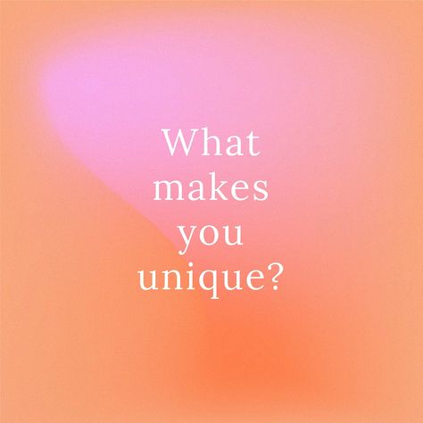 What makes you unique? motivational quote vector template abstract background | free image by rawpixel.com / nunny You Are Unique Quotes, Gradient Social Media, Quote Social Media, Vector Quotes, What Makes You Unique, Inspo Quotes, Blog Graphics, Visual Aesthetics, Vector Template