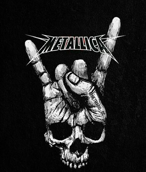 Schraffurtechnik Rockband Logos, Metallica Wallpapers, Metallica Tattoo, Arte Heavy Metal, Metallica Logo, Metallica Art, Rock Band Logos, Rock Poster Art, Rock N Roll Art