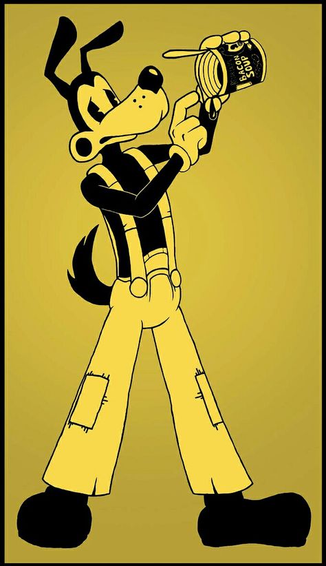 Bendy And The Ink Machine Boris The Wolf, Boris Wolf, Boris The Wolf, Wolf Drawings, Machine Drawing, Mister Wolf, Alice Angel, Actor Studio, Funny Iphone Wallpaper