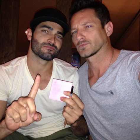 Pin for Later: 32 Teen Wolf Cast Snaps That Will Give You Serious Pack Envy  Ian Bohen: "Friends trivia night. @tylerl_hoechlin" Teen Wolf Peter, Derek Teen Wolf, Friends Trivia, Ian Bohen, Peter Hale, Teen Wolf Funny, Teen Wolf Mtv, Colton Haynes